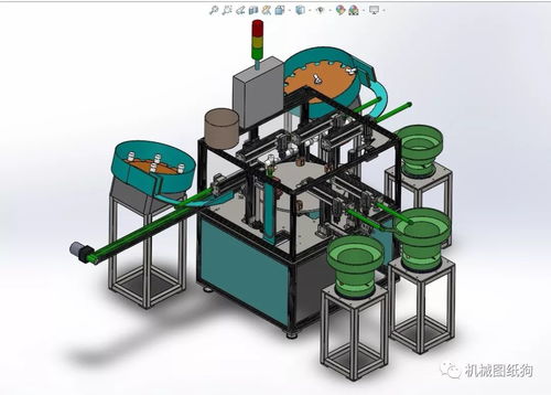 醫藥配件組裝機3d模型圖紙 solidworks設計
